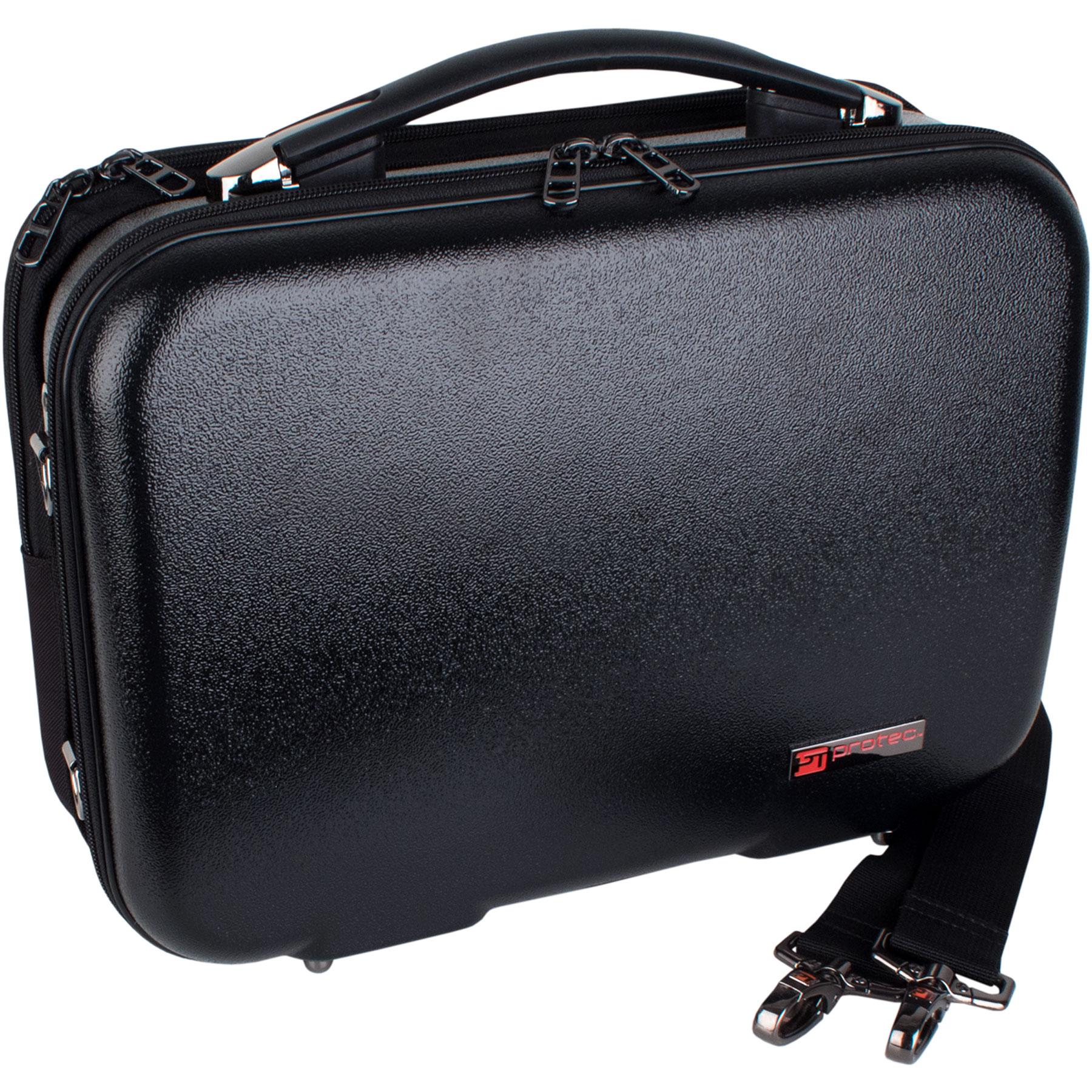 Clarinet Case, Bb - ZIP, With Detachable Music Pocket (Black